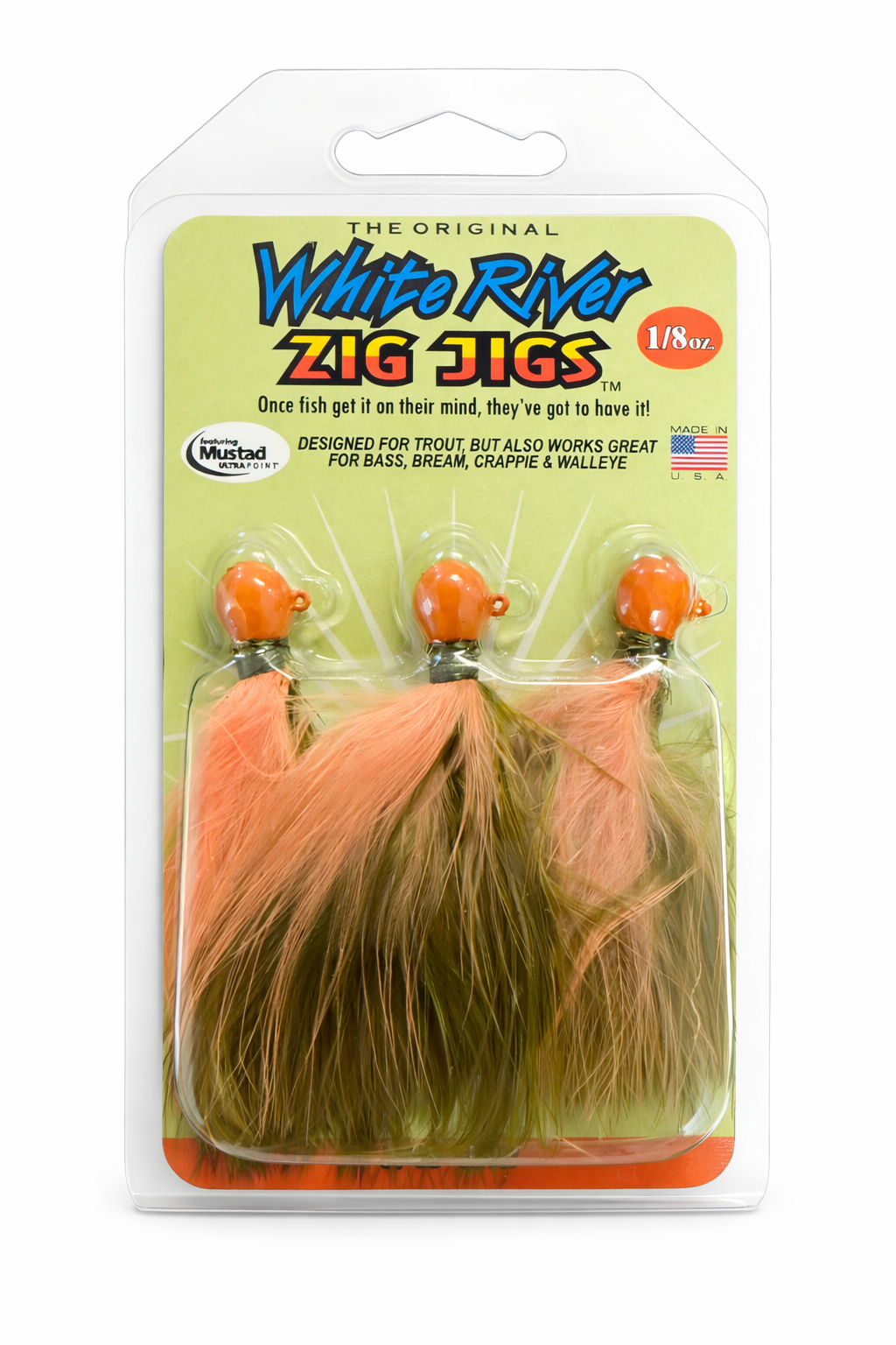 ZIG JIG MARABOU TROUT JIG - 1/8 OZ (3 Pack)