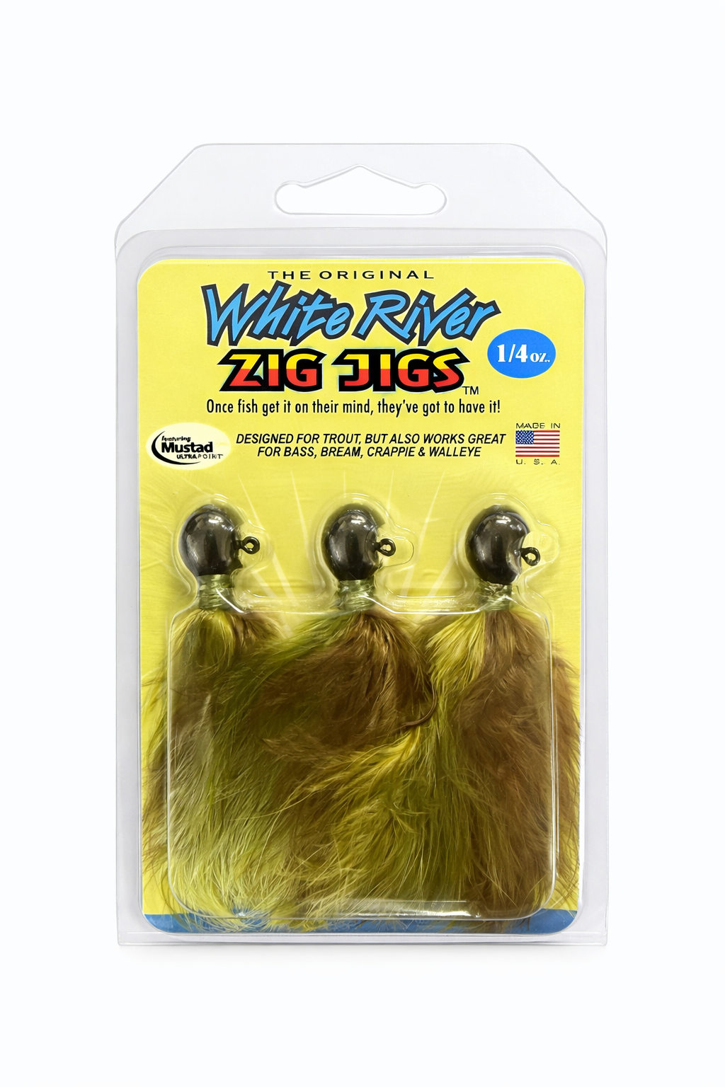 ZIG JIG MARABOU TROUT JIG - 1/4 OZ (3 Pack)