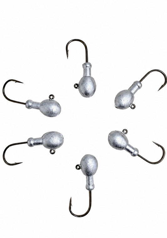 TROUT JIG HEADS - 1/8 OZ SIZE - (10 PACK) UNPAINTED