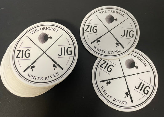 ZIG JIG 3" Circle Sticker